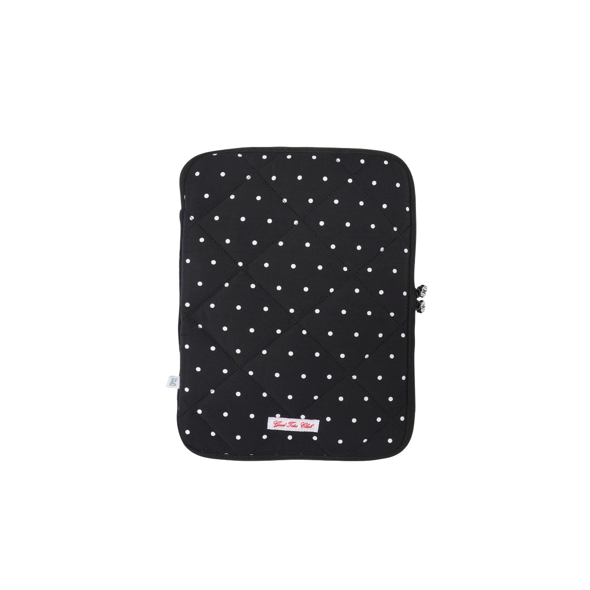 Pillow Laptop Sleeve (Black Polka Dot)