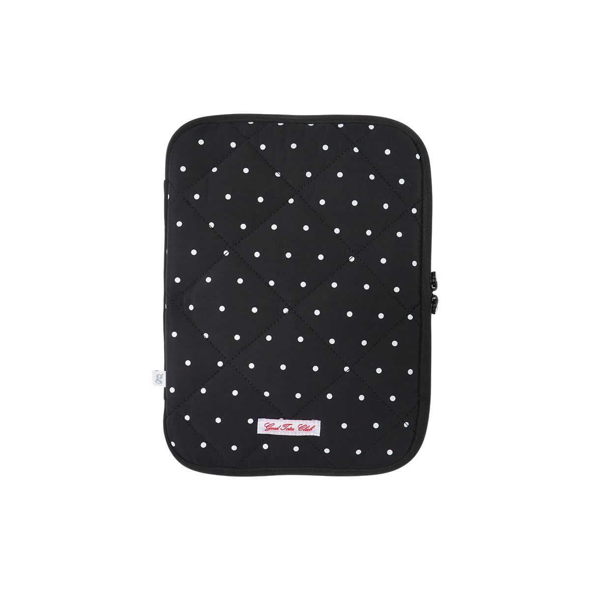 Pillow Laptop Sleeve (Black Polka Dot)