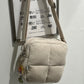 Puffer Post Bag (Cream)