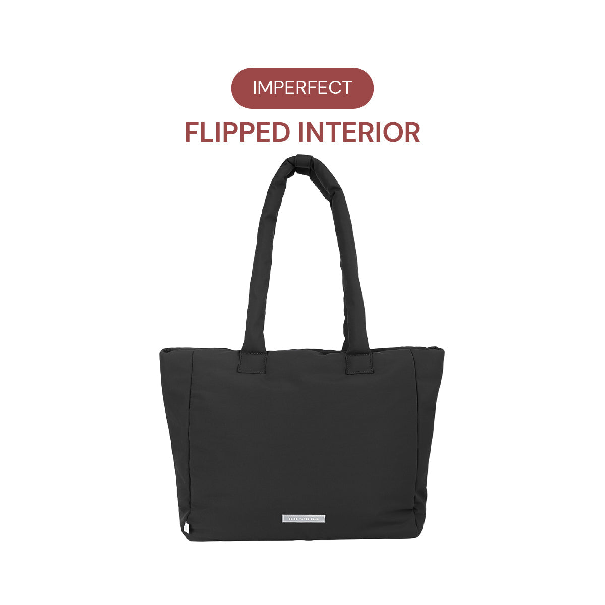 *FLIPPED INTERIOR* Go-Getter Laptop Tote (Nylon Black)