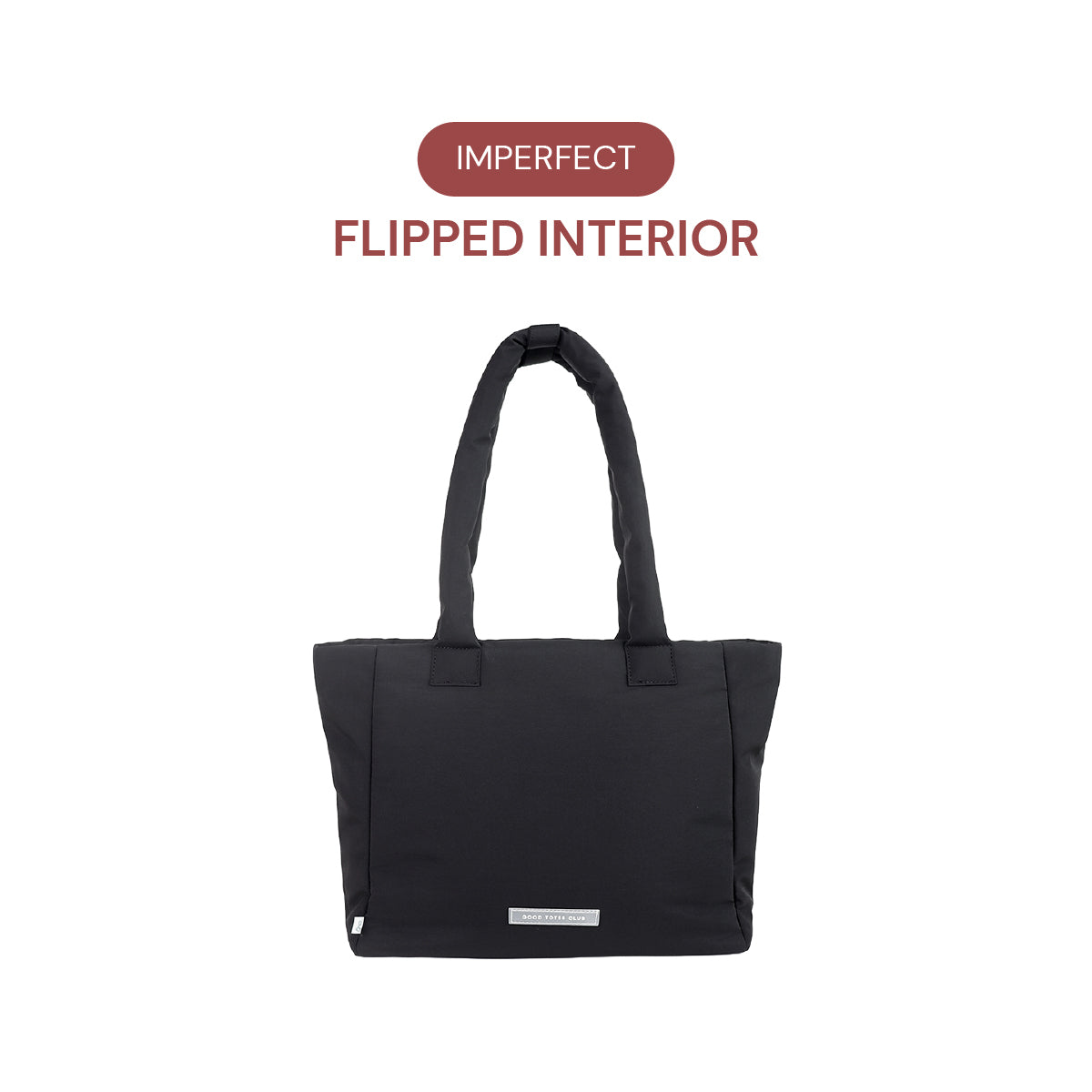 *FLIPPED INTERIOR* Go-Getter Laptop Tote (Nylon Black)