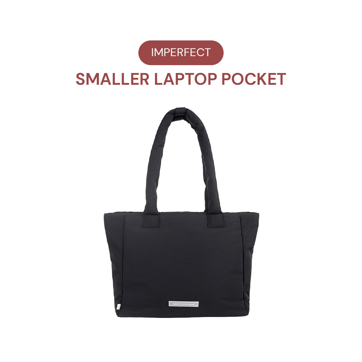 *SMALLER LAPTOP POCKET* Go-Getter Laptop Tote (Nylon Black)