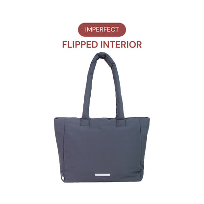 *FLIPPED INTERIOR* Go-Getter Laptop Tote (Nylon Charcoal Blue)