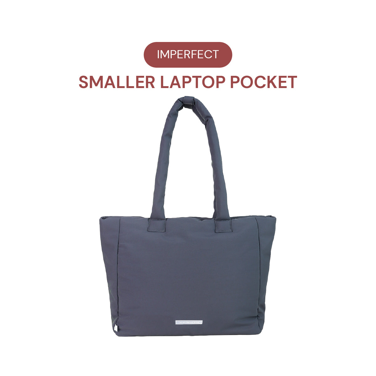 *SMALLER LAPTOP POCKET* Go-Getter Laptop Tote (Nylon Charcoal)