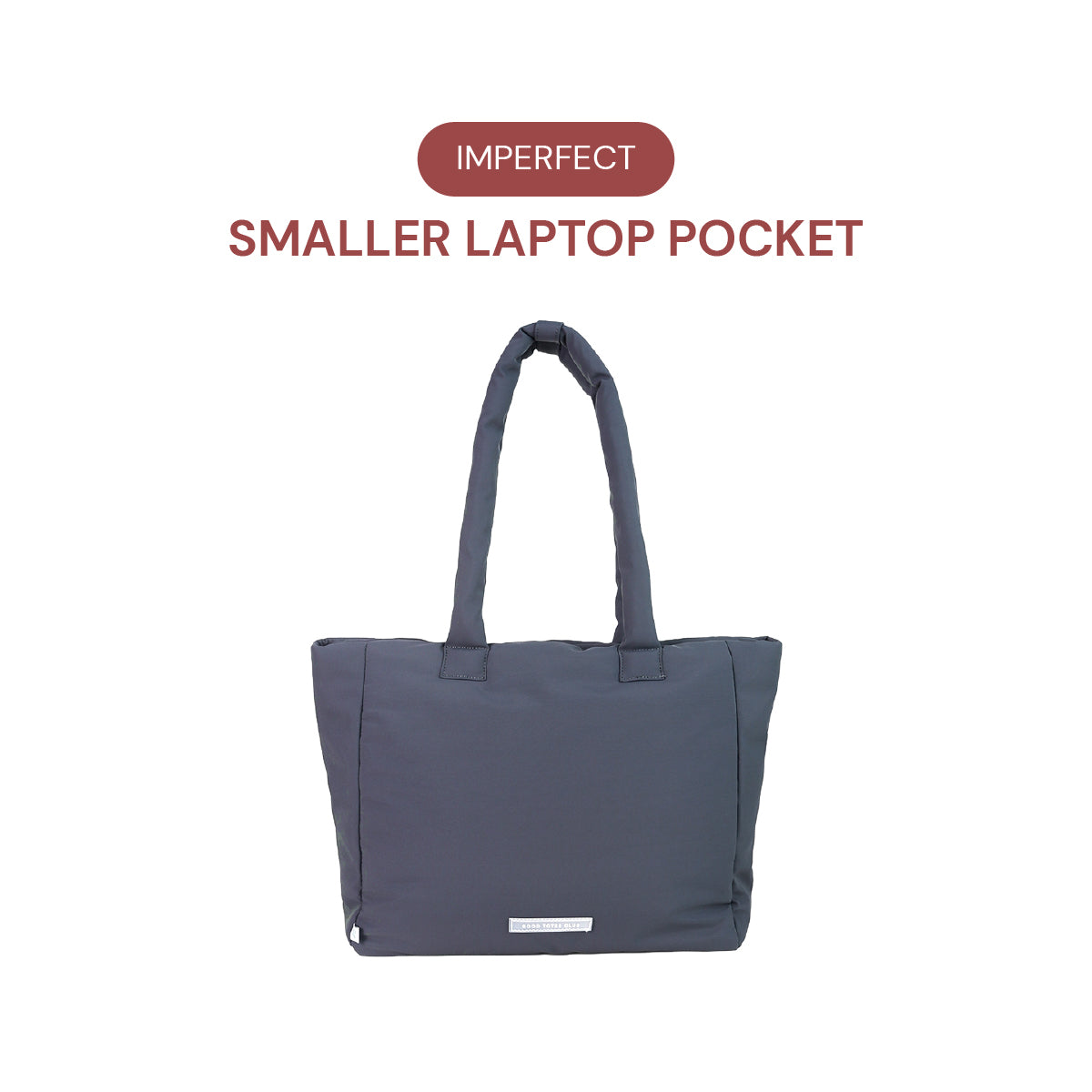 *SMALLER LAPTOP POCKET* Go-Getter Laptop Tote (Nylon Charcoal)