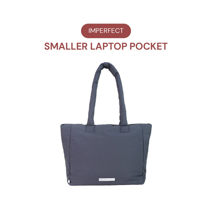 *SMALLER LAPTOP POCKET* Go-Getter Laptop Tote (Nylon Charcoal)