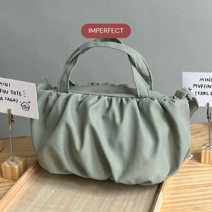 *IMPERFECT* Mini Muffin Tote (Sage)