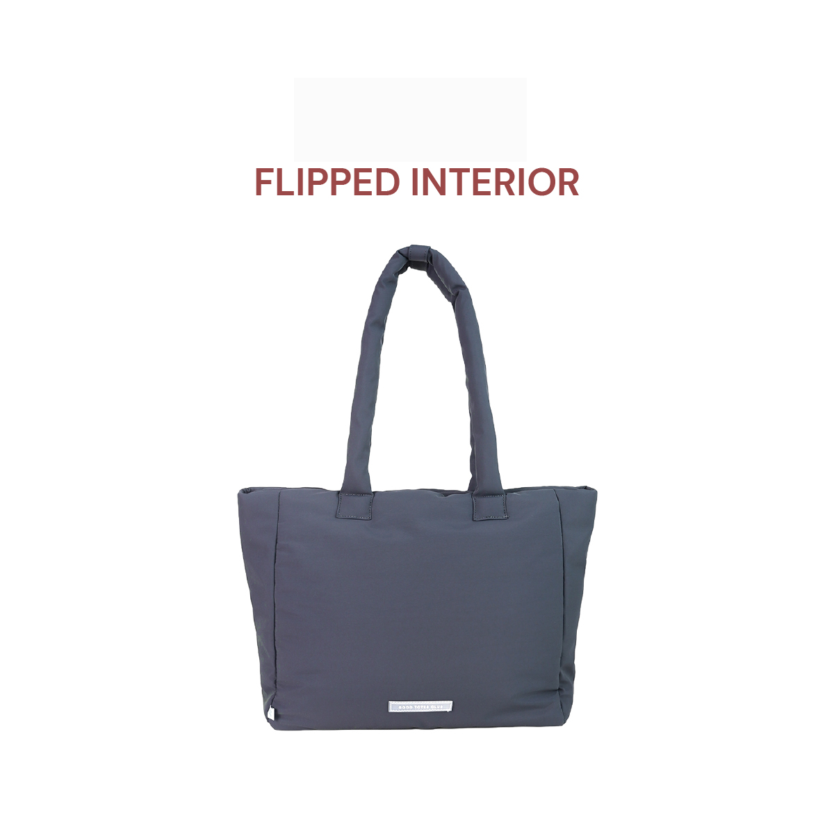 *FLIPPED INTERIOR* Go-Getter Laptop Tote (Nylon Charcoal Blue)