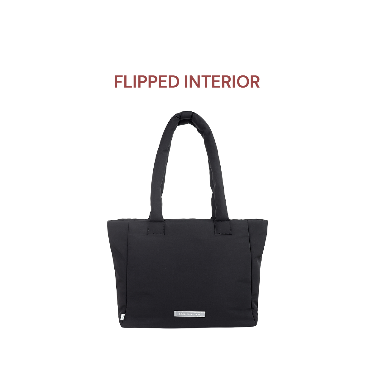 *FLIPPED INTERIOR* Go-Getter Laptop Tote (Nylon Black)