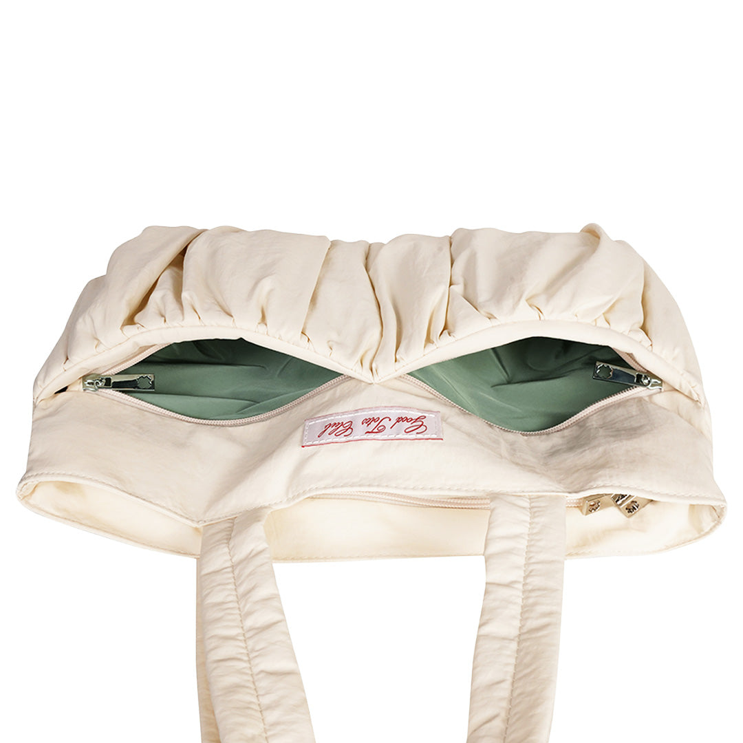 Large Soufflé Tote (Cream)