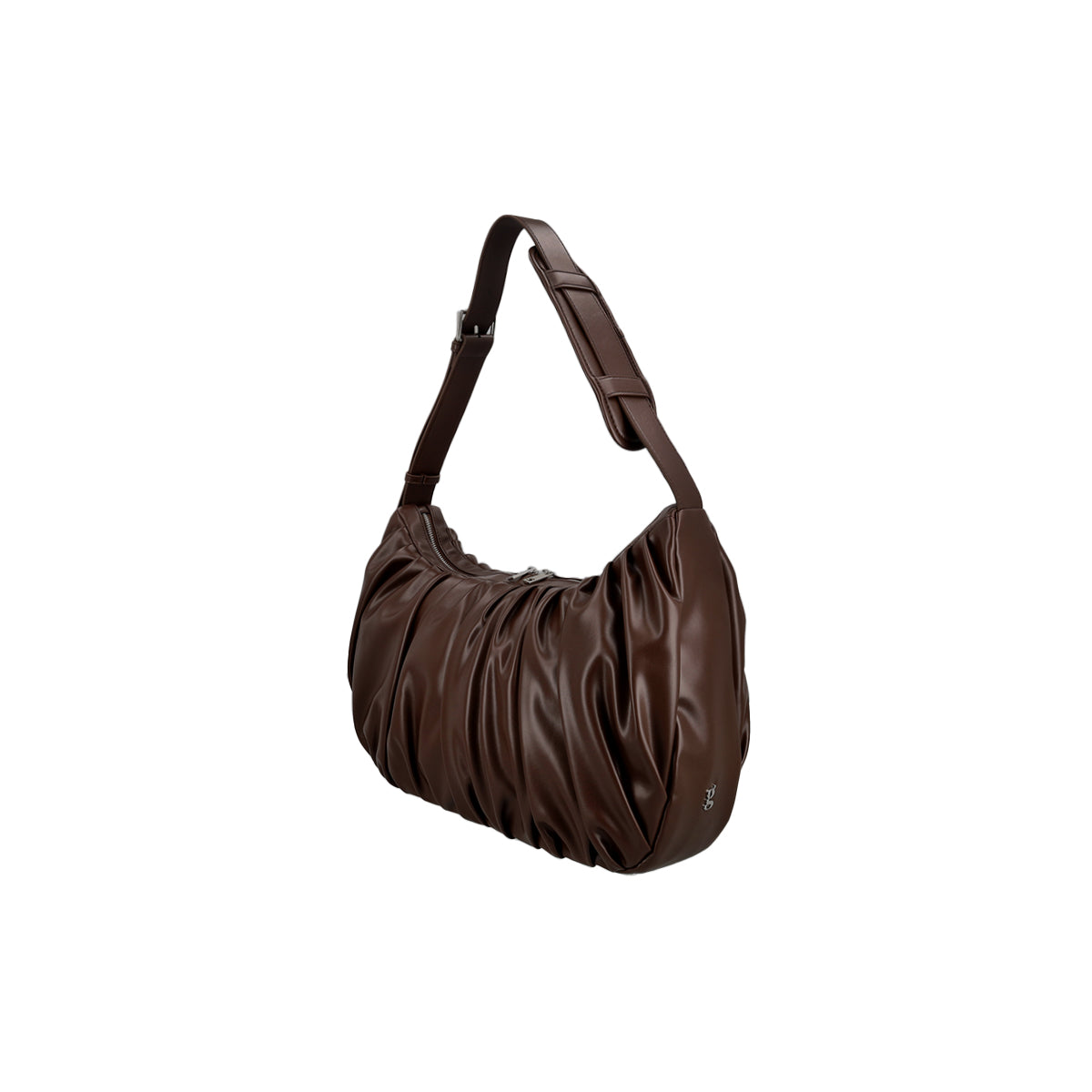 Leather Croissant Carryall (Espresso)