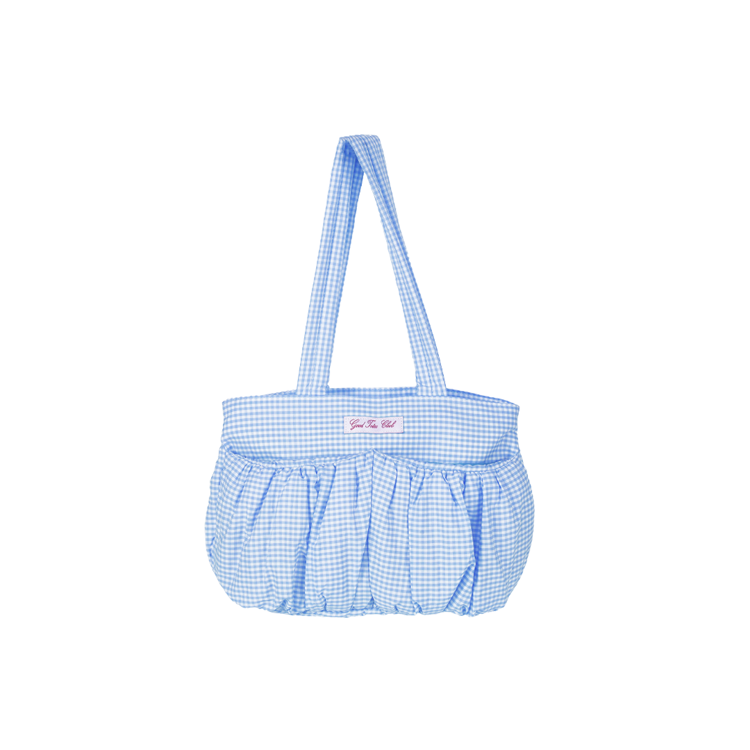 Mini Soufflé Tote (Blue Gingham)