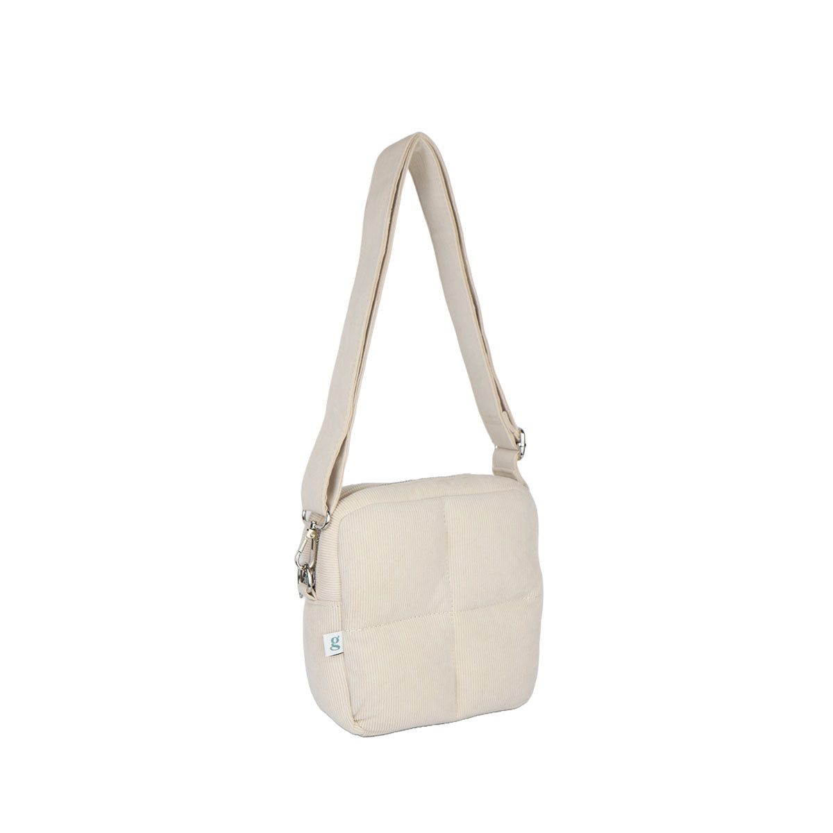 Puffer Post Bag (Cream)