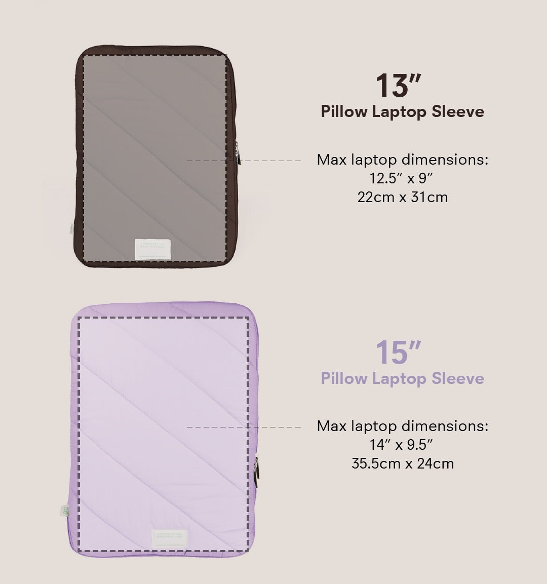 Pillow Laptop Sleeve (Taro)