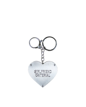 Pocket Mirror Bag Charm (Silver)