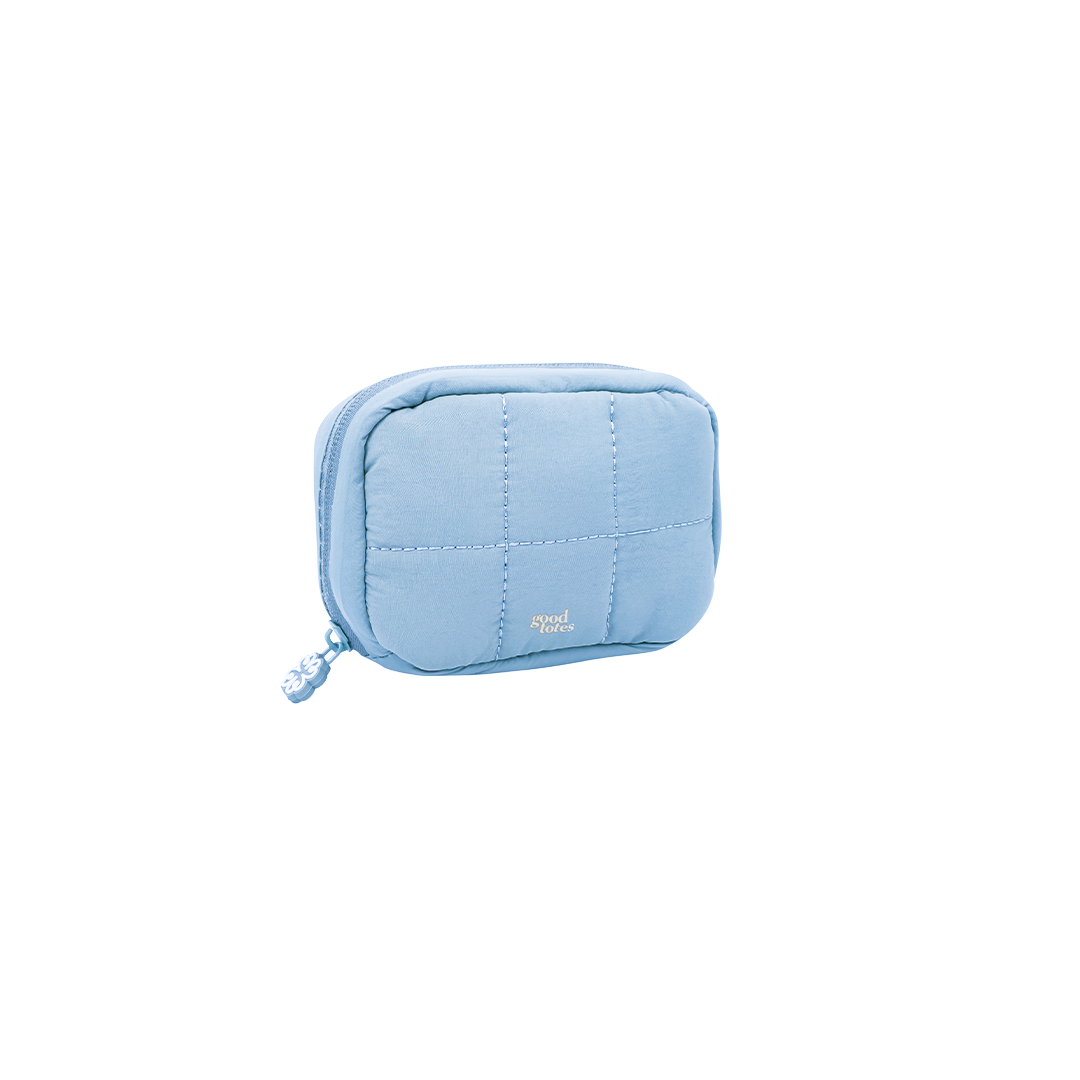 Small Bread Puffer Pouch (Blueberry)