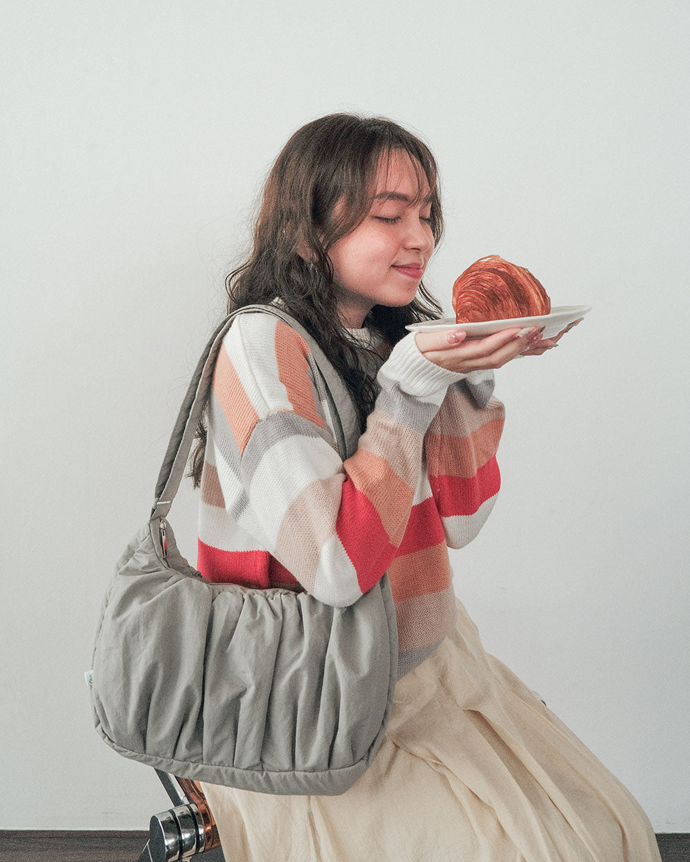 *Ships Late-October* Small Croissant Sling (Earl Grey)