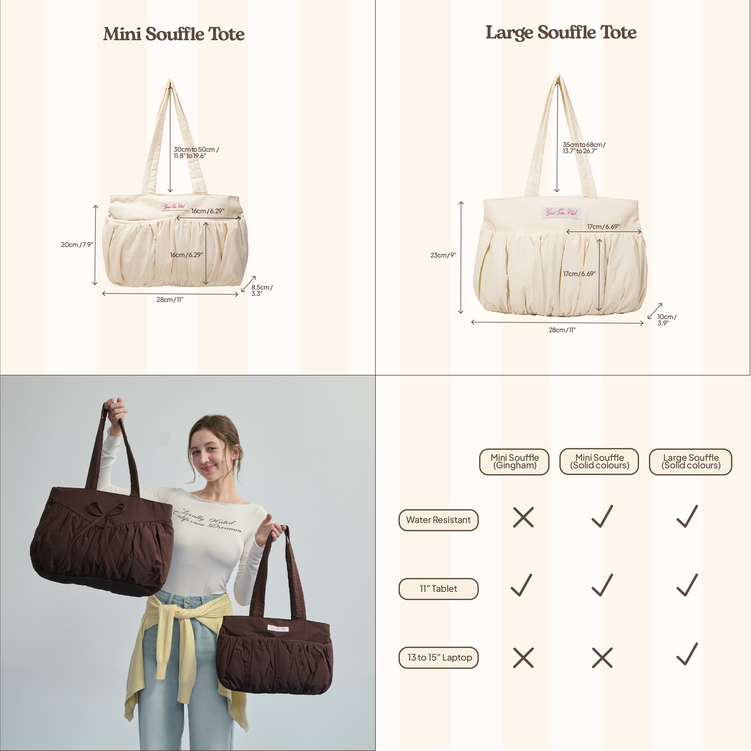 Large Soufflé Tote (Truffle)