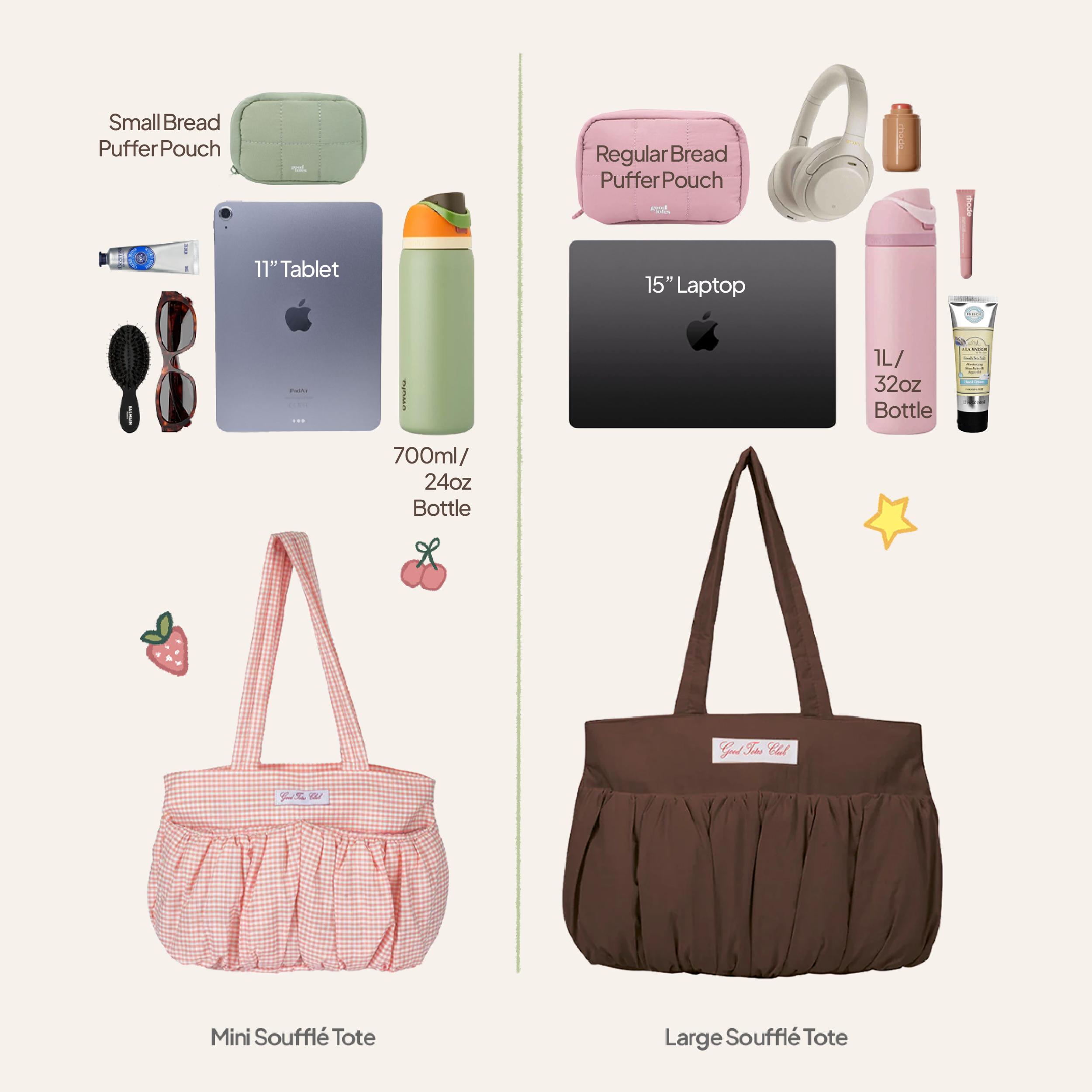 Large Soufflé Tote (Truffle)