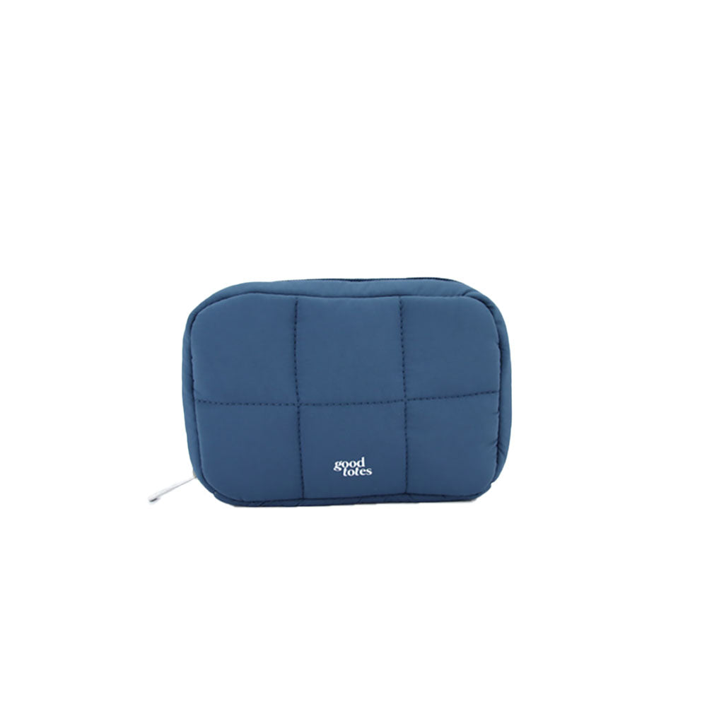 Regular Bread Puffer Pouch (Stone Blue)