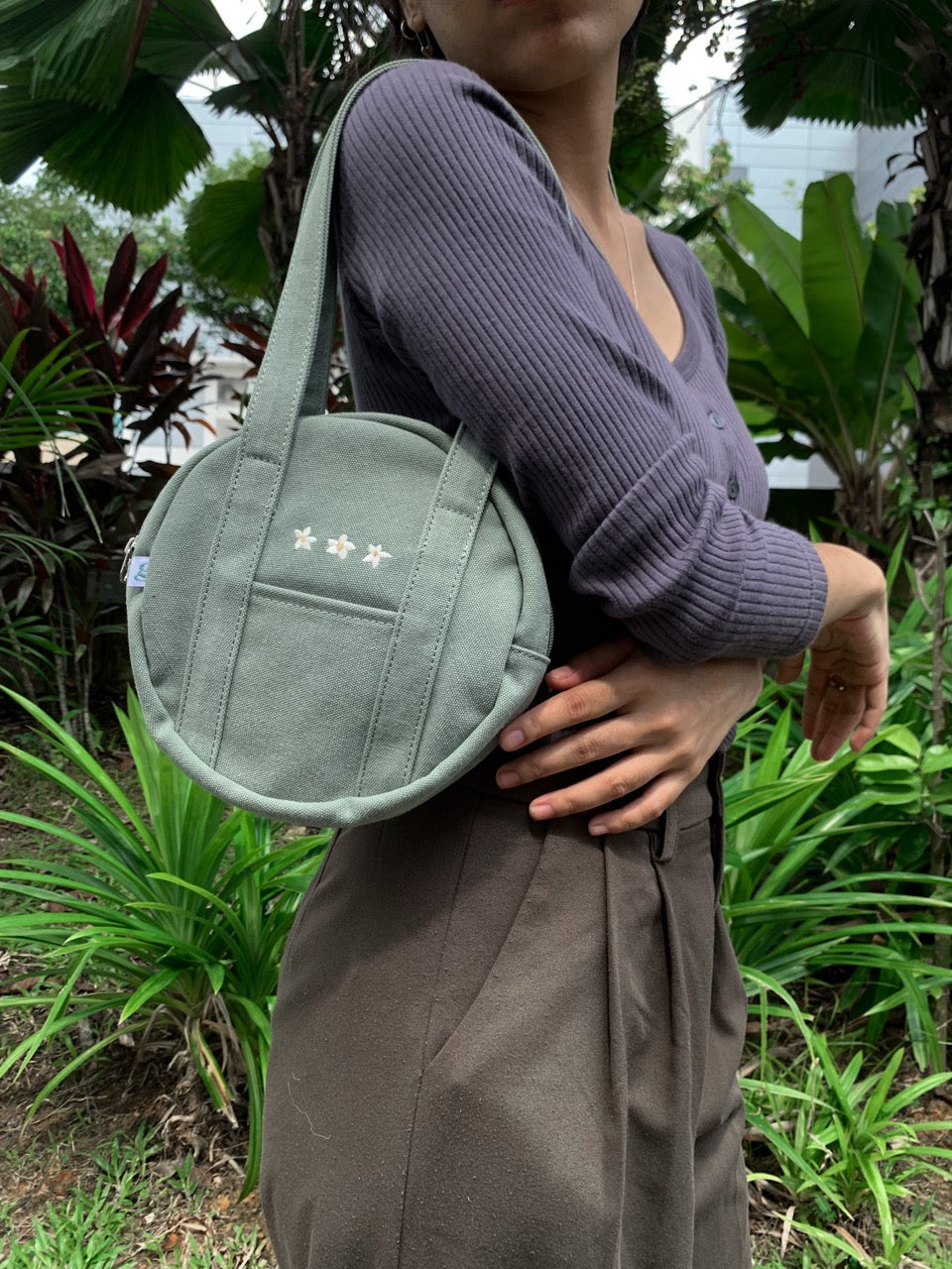 Mini Good Times Circle Tote (Sea Sage)