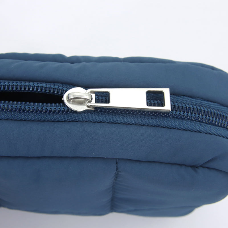 Regular Bread Puffer Pouch (Stone Blue)